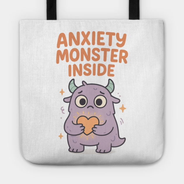 Anxiety Monster Inside Tote by Fauzi's Store