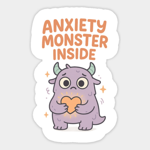 Anxiety Monster Inside Magnet by Fauzi's Store