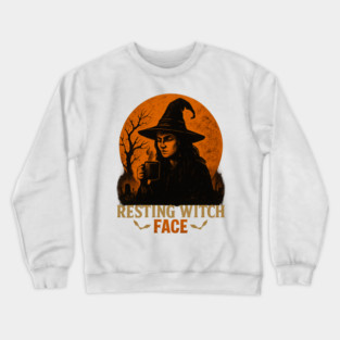 Resting Witch Face Crewneck Sweatshirt