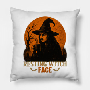 Resting Witch Face Pillow