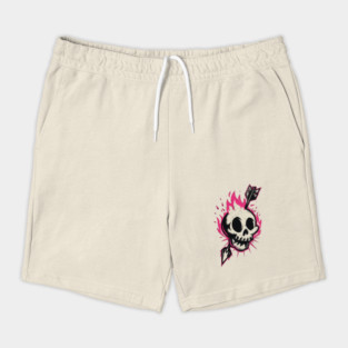 Flaming Skull Arrow Shorts