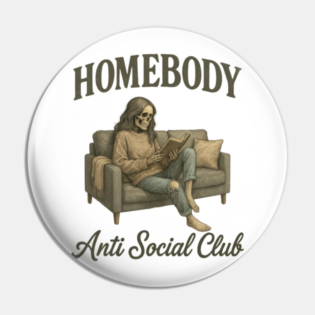 Homebody – Anti Social Club Pin by Fauzi's Store