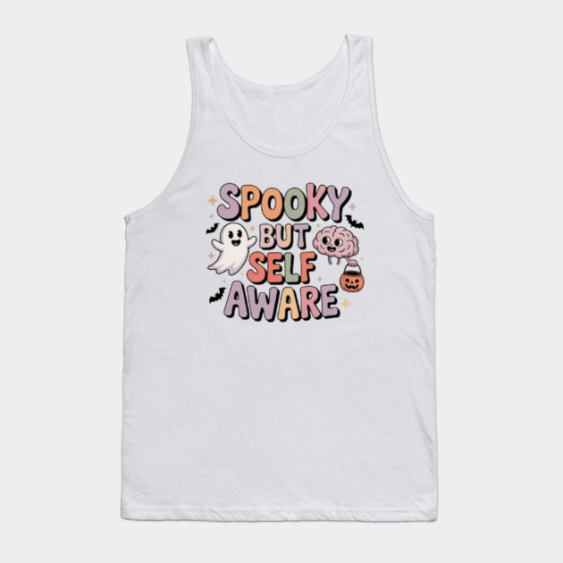 Spooky But Self-Aware Tank Top by Fauzi's Store