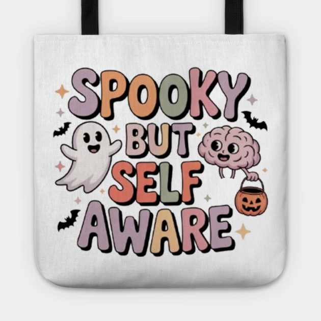 Spooky But Self-Aware Tote by Fauzi's Store