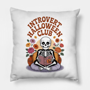 Introvert Halloween Club Pillow