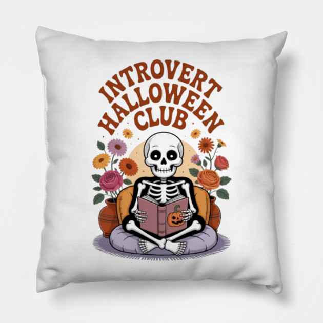 Introvert Halloween Club Pillow by Fauzi's Store