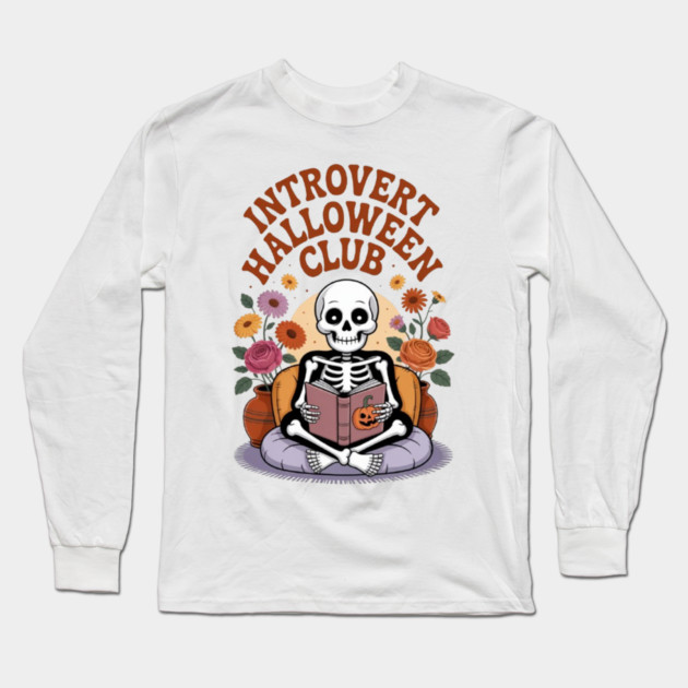 Introvert Halloween Club Long Sleeve T-Shirt by Fauzi's Store