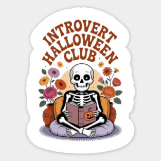 Introvert Halloween Club Magnet