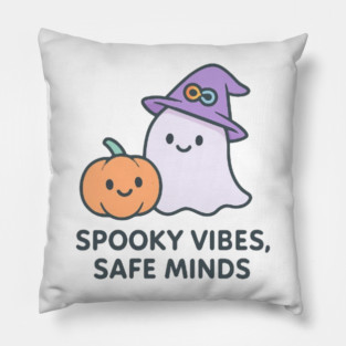 Spooky Vibes, Safe Minds Pillow