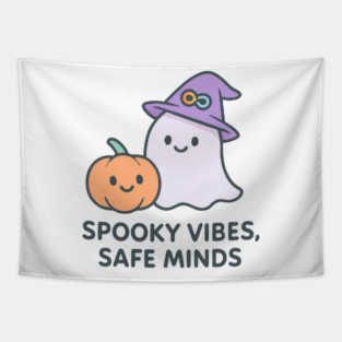 Spooky Vibes, Safe Minds Tapestry