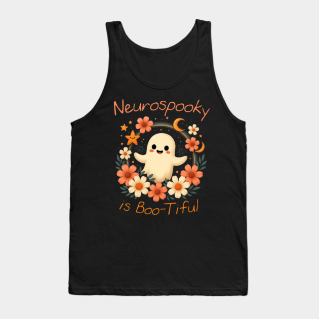 Neurospooky is Boo-tiful – Floral Tank Top by Fauzi's Store