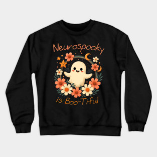 Neurospooky is Boo-tiful – Floral Crewneck Sweatshirt