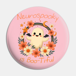 Neurospooky is Boo-tiful – Floral Pin