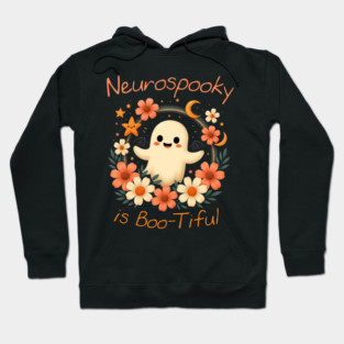 Neurospooky is Boo-tiful – Floral Hoodie