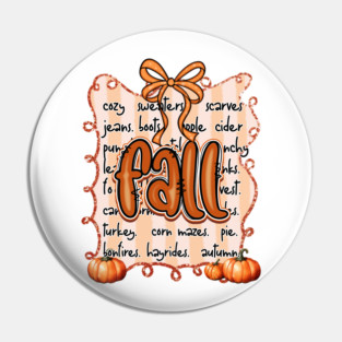 Couquette Fall Vibes Pin