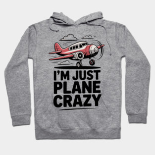 I’m Just Plane Crazy with Airplane Hoodie