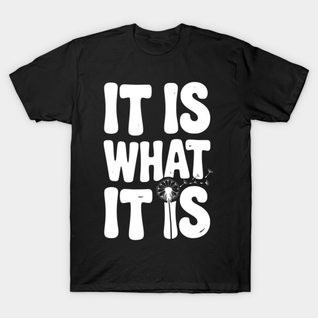 It Is What It Is T-Shirt by Frank Ring