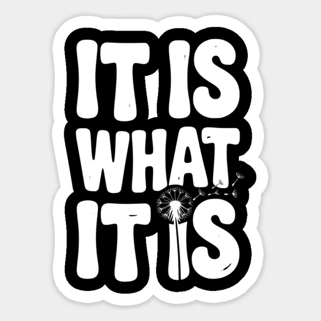 It Is What It Is Magnet by Frank Ring