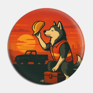 Labor Day Vintage Pin