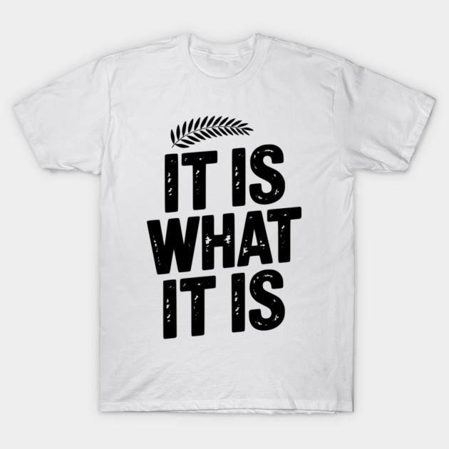 It Is What It Is T-Shirt by Frank Ring