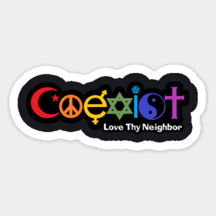Rainbow Coexist Magnet