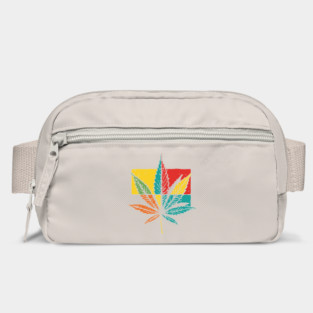 Retro Pop Art Cannabis Leaf 70s Style Bag