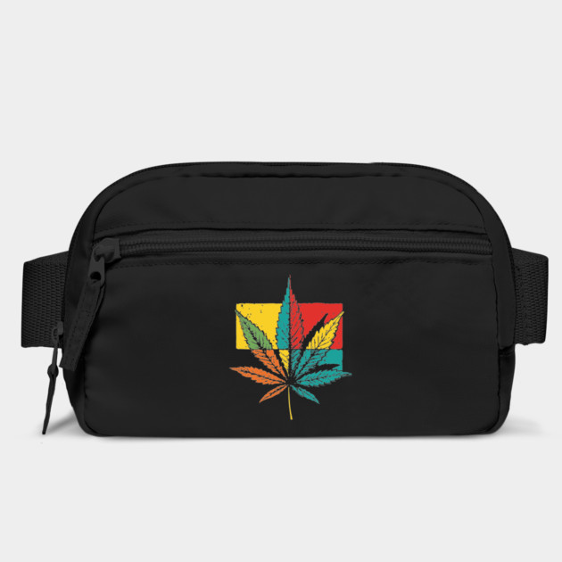 Retro Pop Art Cannabis Leaf 70s Style by TuncGK