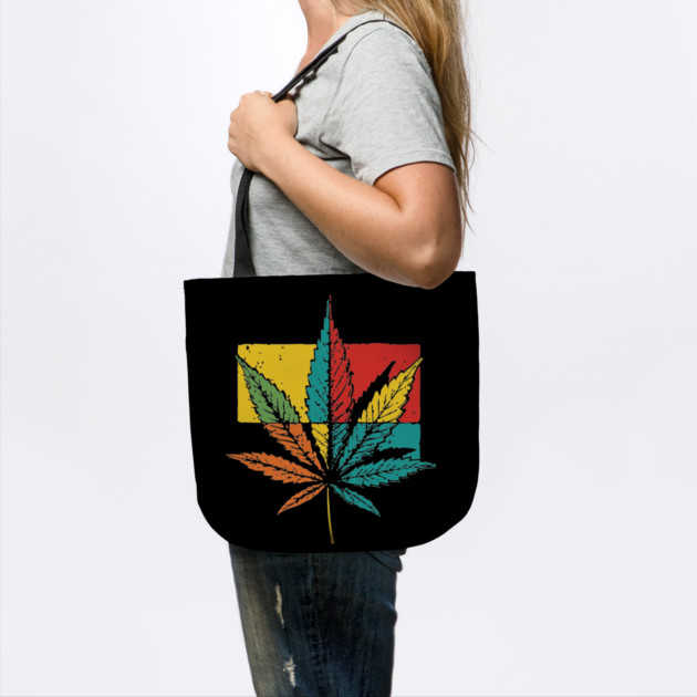 Retro Pop Art Cannabis Leaf 70s Style by TuncGK