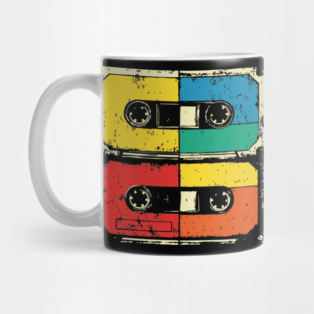 Retro Cassette Tape Pop Art 80s Music by TuncGK