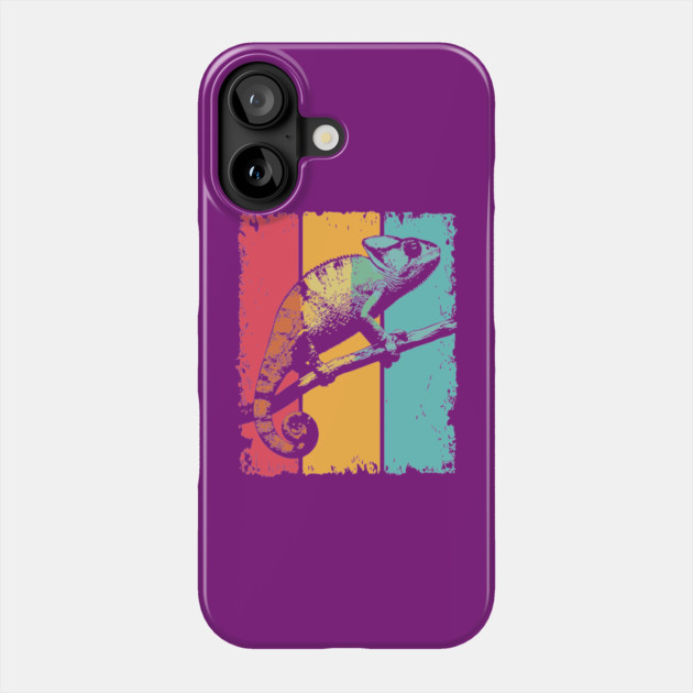 Colorful Chameleon Pop Art for Kids and Toddlers Phone Case by TuncGK