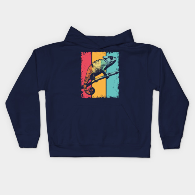 Colorful Chameleon Pop Art for Kids and Toddlers Kids Hoodie by TuncGK