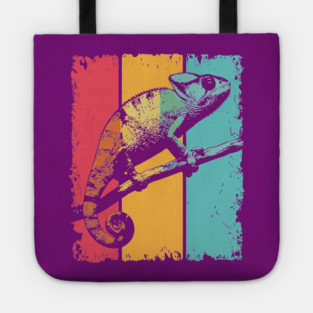 Colorful Chameleon Pop Art for Kids and Toddlers Tote