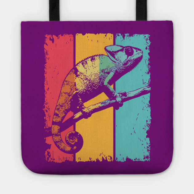 Colorful Chameleon Pop Art for Kids and Toddlers Tote by TuncGK