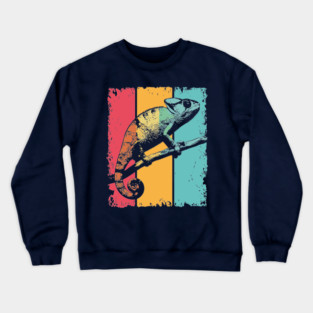 Colorful Chameleon Pop Art for Kids and Toddlers Crewneck Sweatshirt