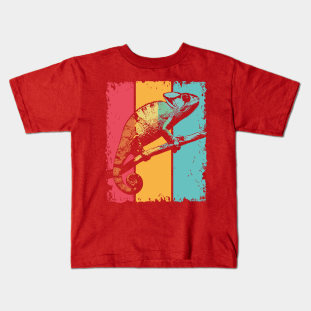 Colorful Chameleon Pop Art for Kids and Toddlers Kids T-Shirt by TuncGK
