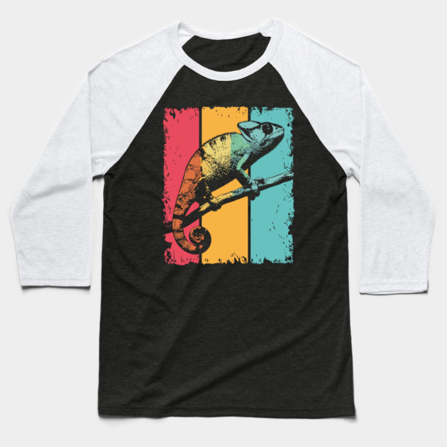 Colorful Chameleon Pop Art for Kids and Toddlers Baseball T-Shirt by TuncGK