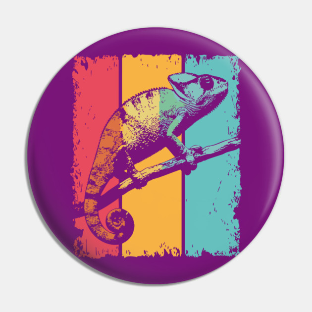 Colorful Chameleon Pop Art for Kids and Toddlers Pin by TuncGK