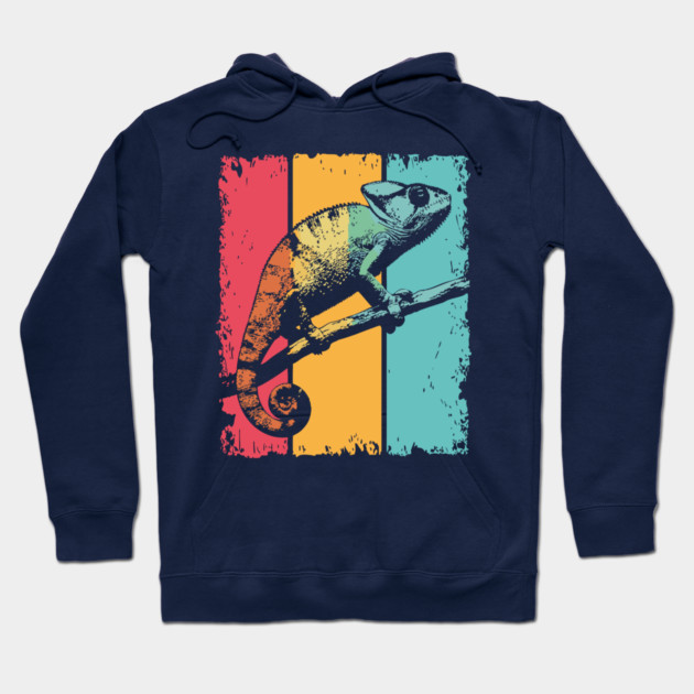 Colorful Chameleon Pop Art for Kids and Toddlers Hoodie by TuncGK