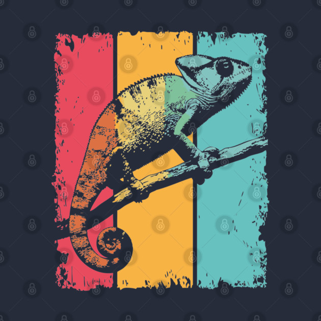 Colorful Chameleon Pop Art for Kids and Toddlers by TuncGK
