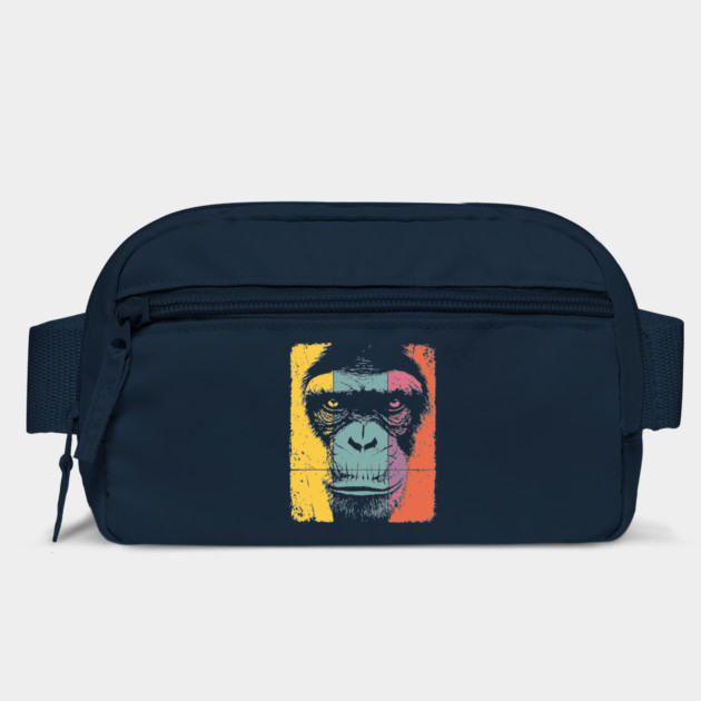 Smart Chimpanzee Face Pop Art for Kids by TuncGK