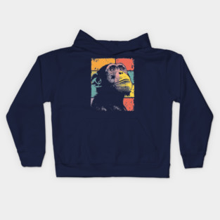Retro Jungle Chimp Cool Pop Art Animal Kids Hoodie