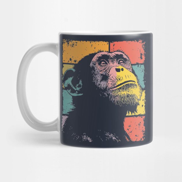 Retro Jungle Chimp Cool Pop Art Animal by TuncGK