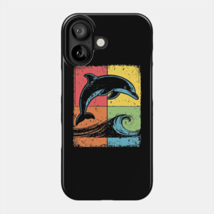 Jumping Dolphin Pop Art for Kids | Ocean Animal Phone Case