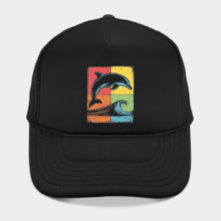 Jumping Dolphin Pop Art for Kids | Ocean Animal Hat