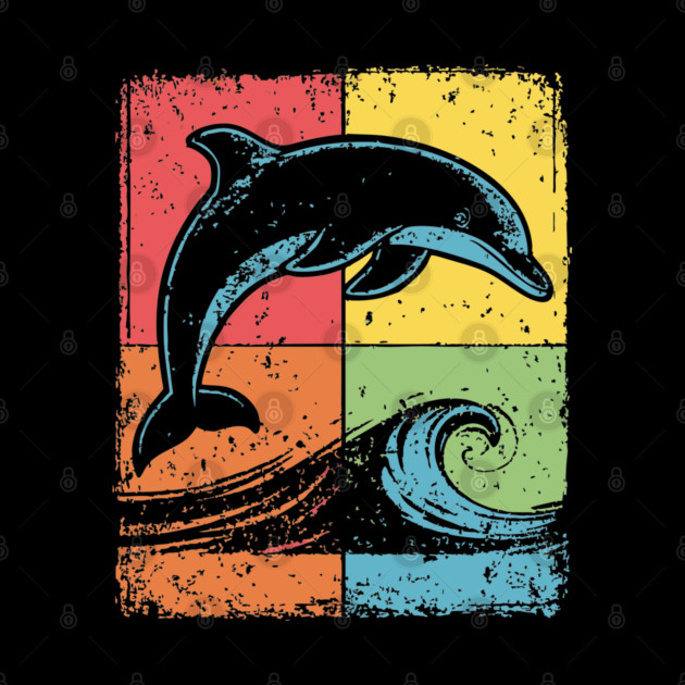 Jumping Dolphin Pop Art for Kids | Ocean Animal by TuncGK