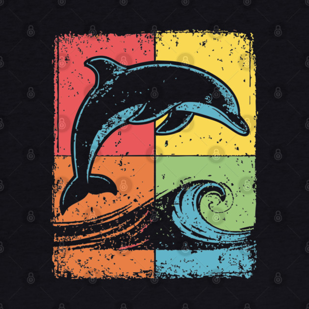 Jumping Dolphin Pop Art for Kids | Ocean Animal by TuncGK