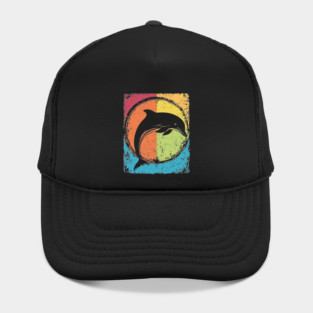 Artistic Dolphin Retro Pop Art | Sea Life Symbol Hat