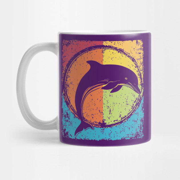 Artistic Dolphin Retro Pop Art | Sea Life Symbol by TuncGK