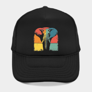 Colorful Elephant Pop Art Shirt for Kids Hat