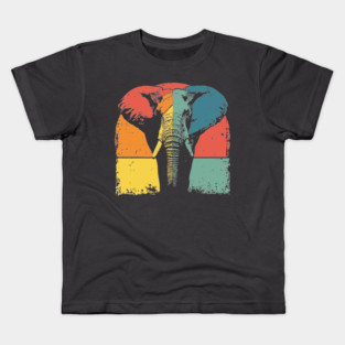 Colorful Elephant Pop Art Shirt for Kids Kids T-Shirt
